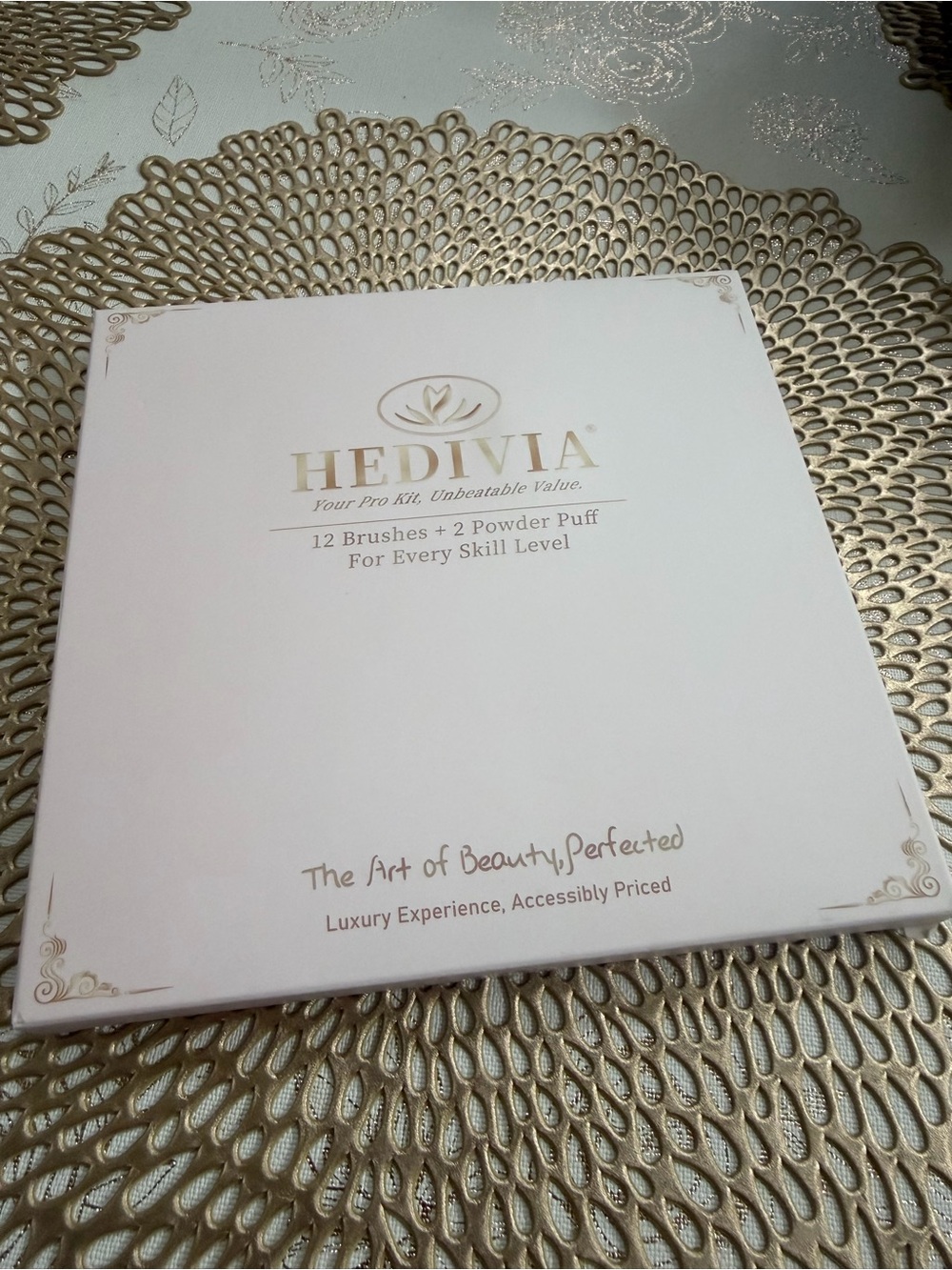 HEDIVIA 14-Piece Complete Makeup Brush Kit